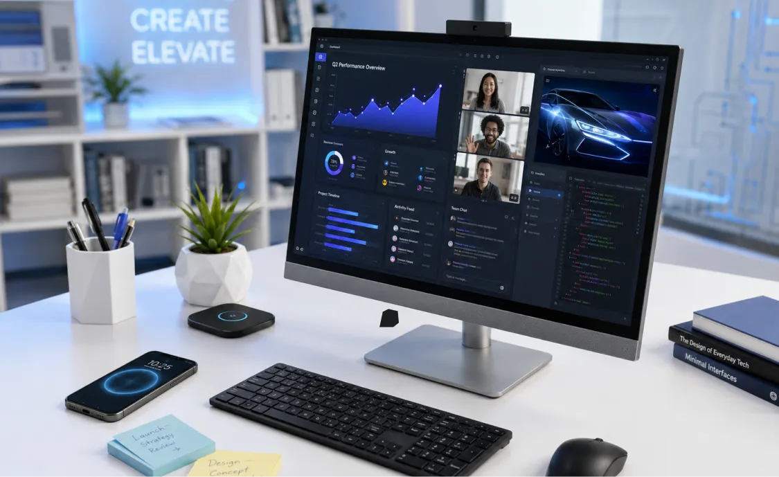 How the EliteStudio 8 All-in-One G1i 23.8 inch Desktop AI PC Supports Modern Digital Workflows